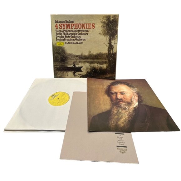 Johannes Brahms 4 Symphonies 4LP Box Set Deutsche Grammophon Vintage 33RPM - Picture 2 of 14